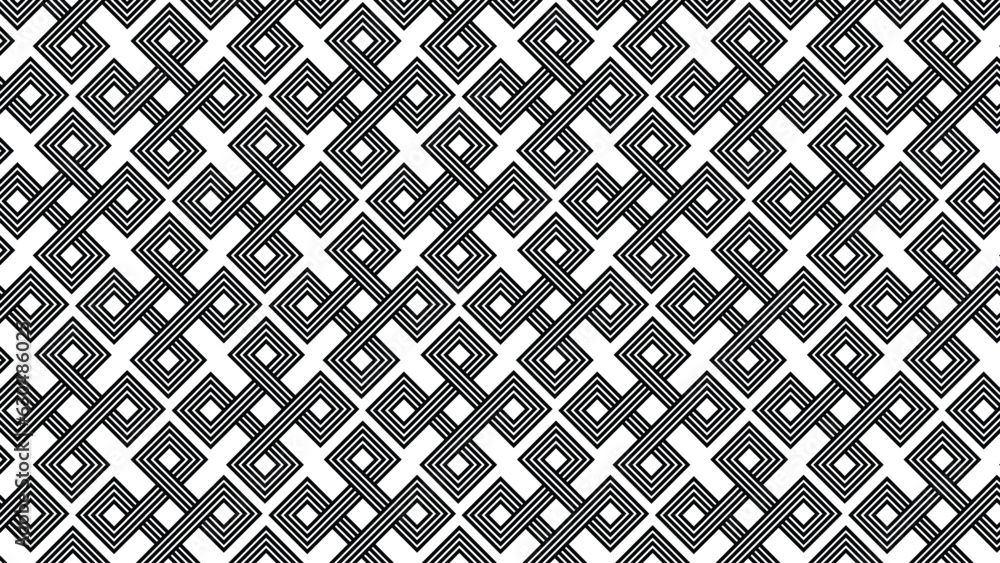 Poster abstract isometric and geometric pattern design with black background. simple graphic design. trendy