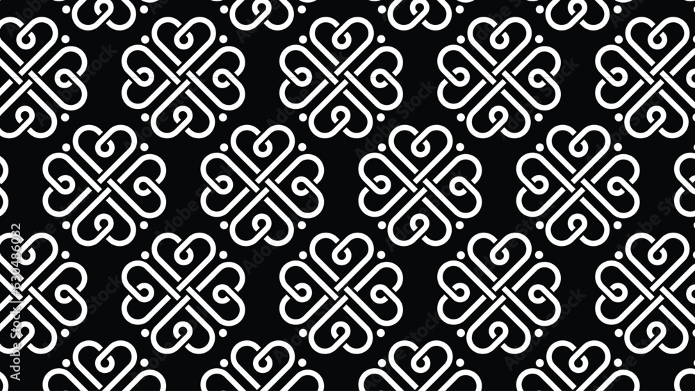 Poster abstract isometric and febric pattern design with black background. simple graphic design. trendy hi