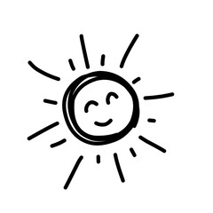 Sun outline icon