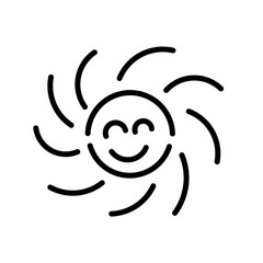 Sun outline icon