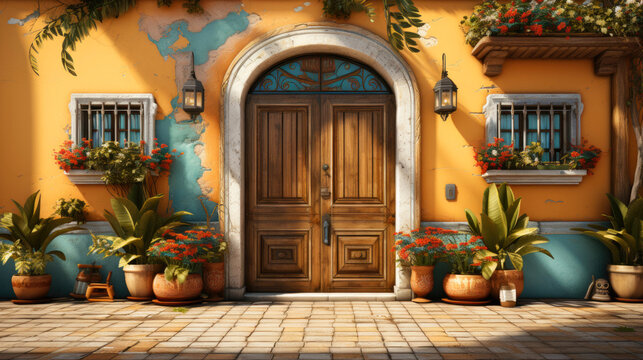 Fototapeta Provence streets. Generative AI