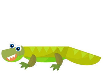 Obraz premium cartoon happy and funny colorful prehistoric dinosaur dino smiling friendly isolated illustration for kids