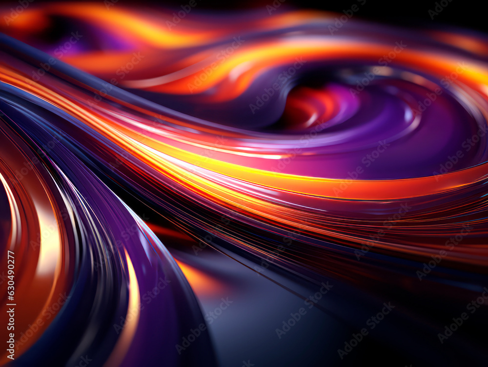 Aufkleber abstract fractal background. generative ai