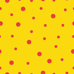 Abstract seamless pattern with yellow background, vector
