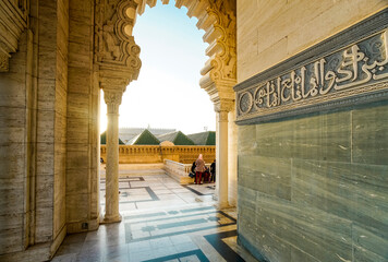 exterior of Mausoleum of Mohammed V, Rabat, Morocco