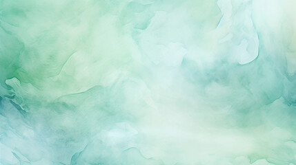 Obraz premium Mint Watercolor Texture Background. Generative AI.