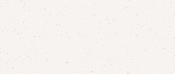 Light cream seamless grain paper texture. Vintage ecru background with dots, speckles, specks, flecks, particles. Craft repeating wallpaper. Natural grunge surface background. Vector backdrop
