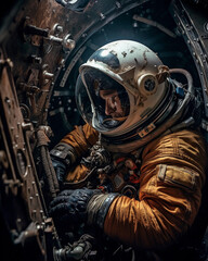 Step into the World of Space Exploration and Witness a Magnificent Journey. Generative AI.