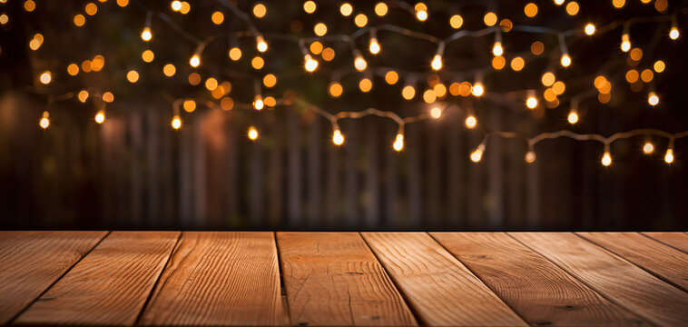 Wood string hot sale lights