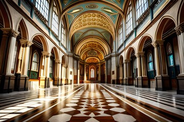 Fototapeta premium interior of the cathedral of st james country