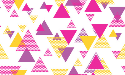 Triangle shapes seamless pattern vector design.