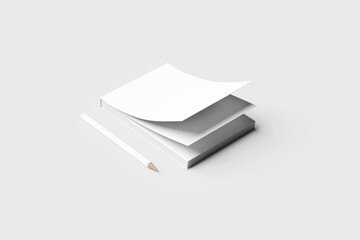 Notepad A6 Open Mockup