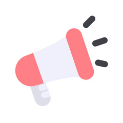 megaphone icon flat style vector