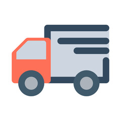 shipping icon flat style vector