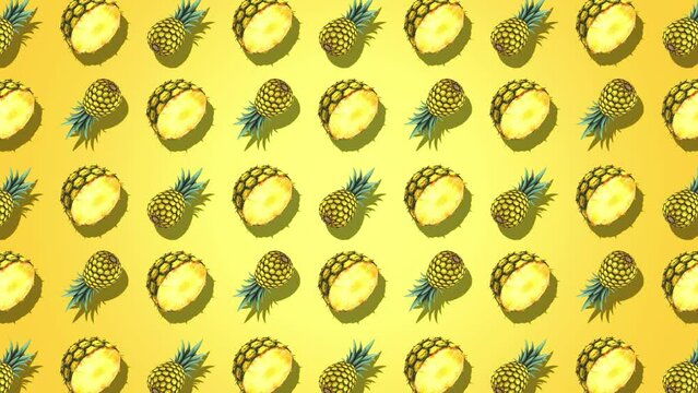 Pineapple Seamless Background