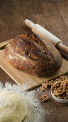 flour and rolling pin