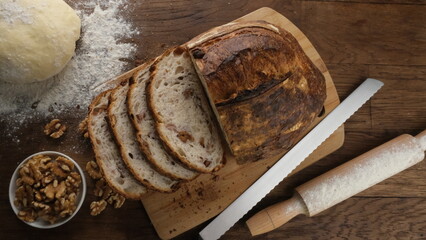 flour and rolling pin