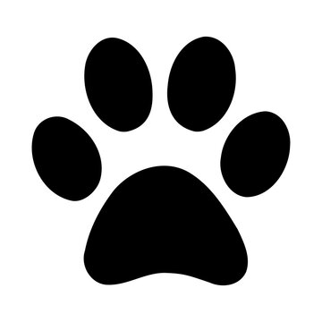 animal dog paw isolated vector symbol shape