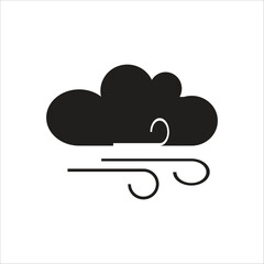 windy icon line vector template
