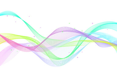 Vector abstract background of colorful lines