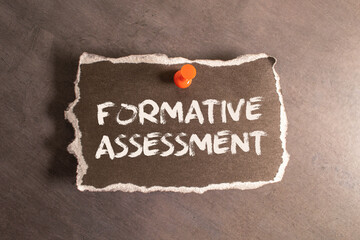 Formative Assessment text on paper in a beautiful envelope.