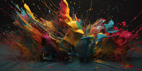 Colorful dripping background 