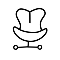 chair line icon