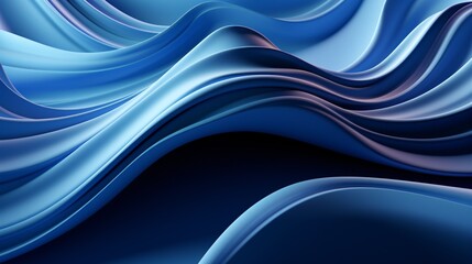 Obraz premium Modern Simple Blue Wave Backdrop