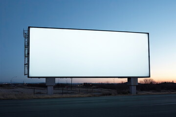 Blank billboard for advertising