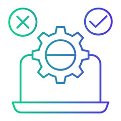 Obraz premium testing icon