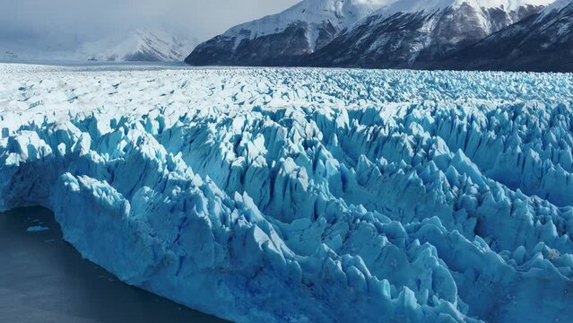 Perito Moreno Glacial At El Calafate In Patagonia Argentina. Nature Landscape. Glacial Scenery. Patagonia Argentina. Iceberg Background. Perito Moreno Glacial At El Calafate In Patagonia Argentina.