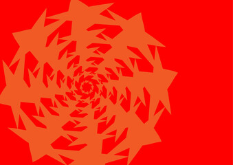 red background