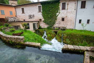 Fototapeta na wymiar Village of Rasiglia - Italy