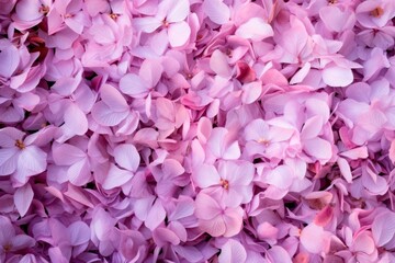 Obraz premium Petal-strewn pathway texture background, scattered flower petals, romantic and whimsical surface, enchanting and dreamy
