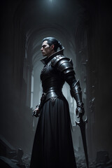 Naklejka premium RPG DND Character - Dark Necromance 