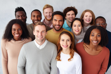 Group of people with different ages and ethnicities, diversity