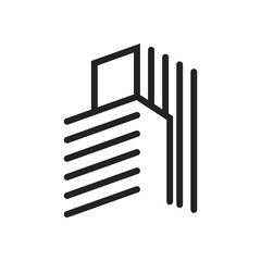 property logo template. Icon Illustration Brand Identity. Isolated and flat illustration. Vector graphic