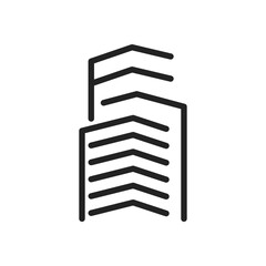 property logo template. Icon Illustration Brand Identity. Isolated and flat illustration. Vector graphic