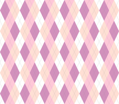 Pastel argyle seamless pattern background.