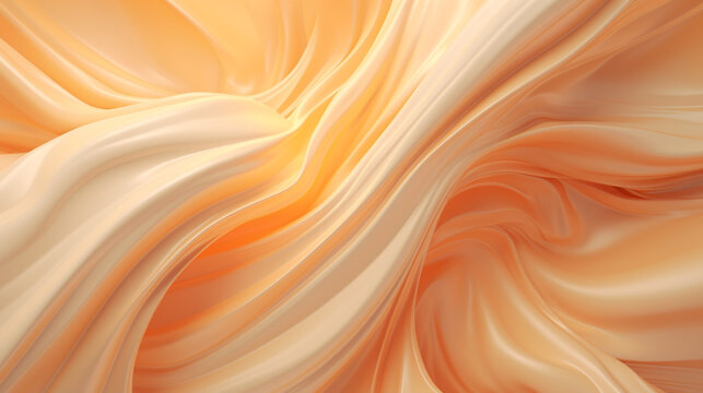 pale yellow texture with waves. Generative Ai. 
