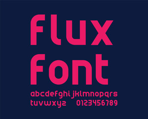 Obraz premium modern simplicity contemporary font set design in vector format