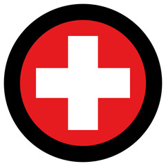 caduceus icon on metal internet button