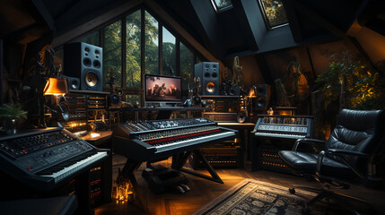 Obraz premium a perfect recording studio