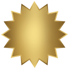 Gold and luxury shape