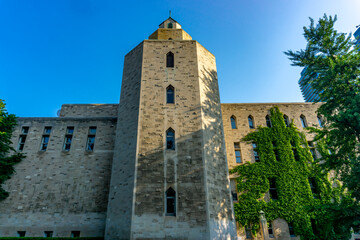 The Carr Hall building completed in 1910 and is located at the University of Toronto's downtown.
