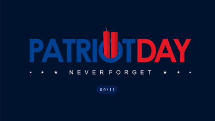 patriot day background template vector