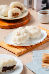 Baozi or Chinese Steamed Buns is a type of yeast-leavened filled bun in various Chinese cuisines.