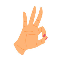 hand gesture with ok sign