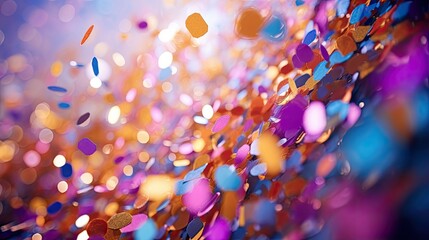 ecstatic abstract confetti texture background, generative ai