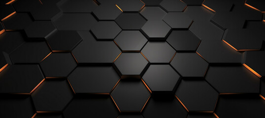 abstract background with hexagons